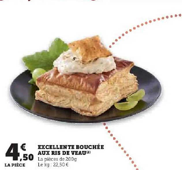 excellente bouchée aux ris de veau