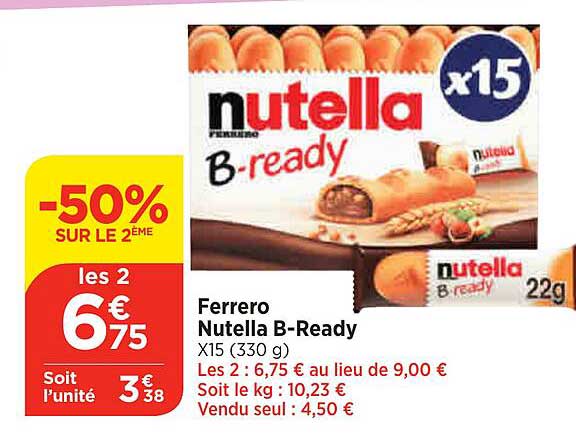 ferrero nutella b-ready