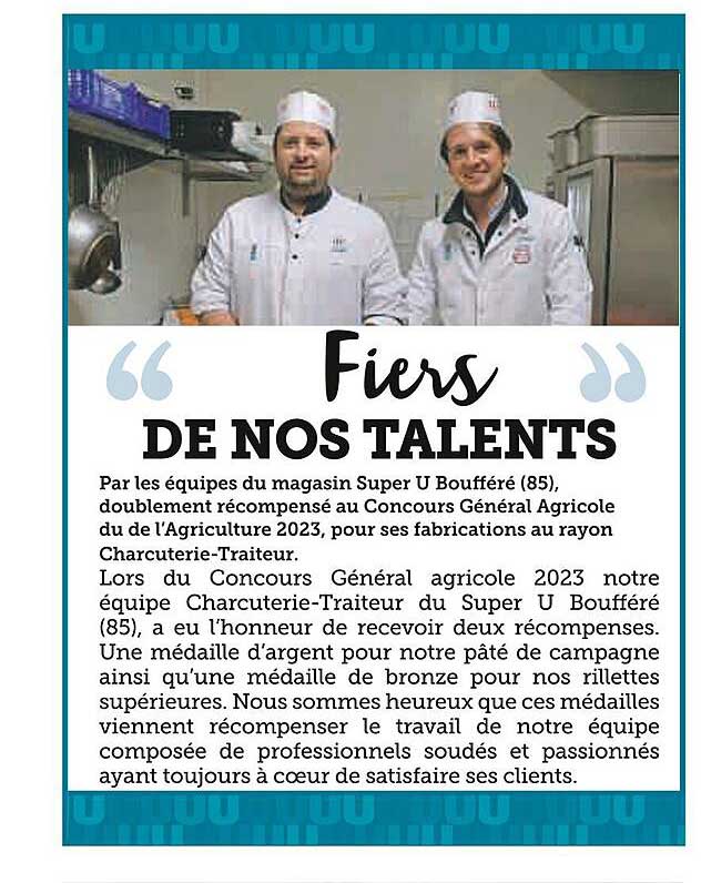 Fiers De Nos Talents
