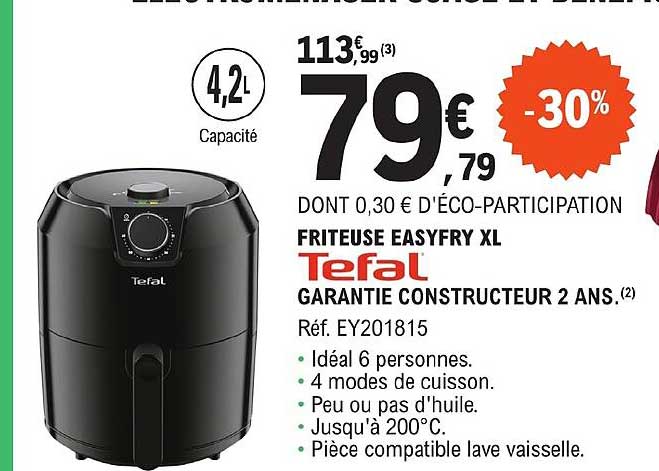 Friteuse Easyfry Xl Tefal