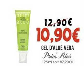 gel d'aloé vera prim'aloé