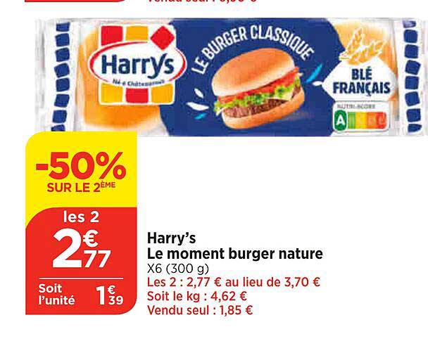 Harry's Le Moment Burger Nature