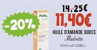 huile d'amande douce melvita