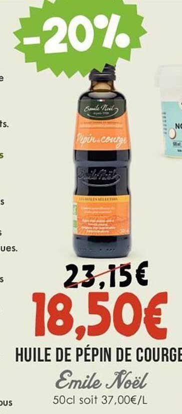huile de pépin de courge émile noël