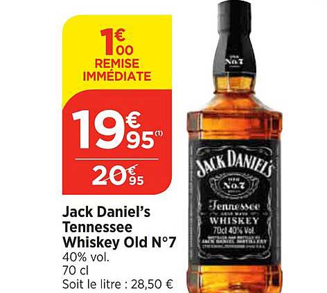 jack daniel's tennessee whiskey old n°7