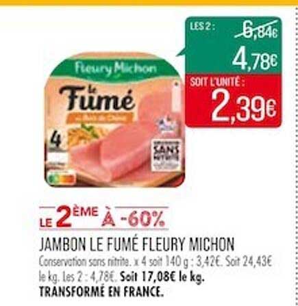 jambon le fumé fleury michon