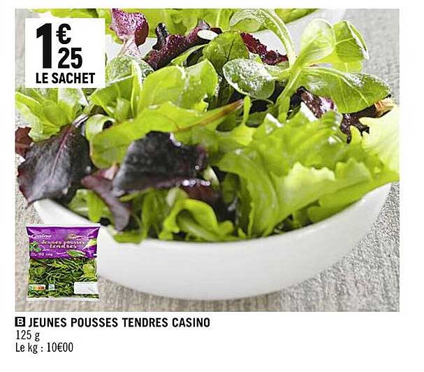 jeunes pousses tendres casino