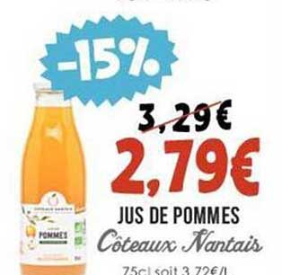 jus de pommes côteaux nantais