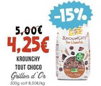 krounchy tout choco grillon d'or