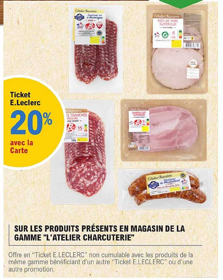 la gamme "l'atelier charcuterie"