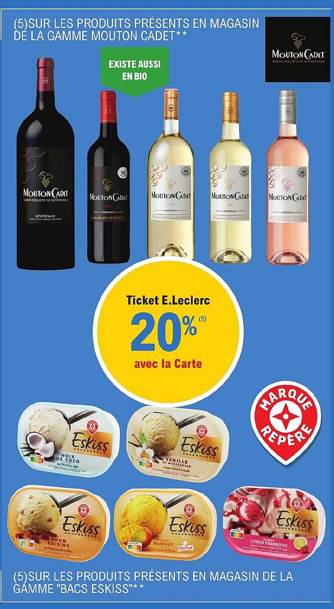 la gamme mouton cadet, la gamme "bacs eskiss"