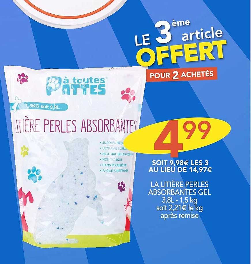 la litière perles absorbantes gel