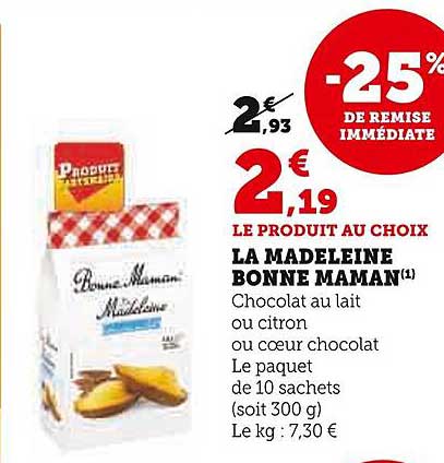 la madeleine bonne maman