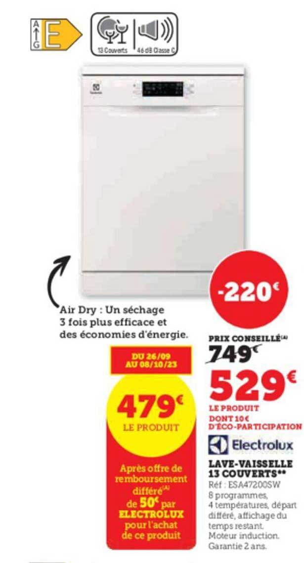 lave-vaisselle 13 couverts electrolux