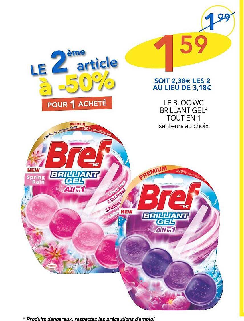 le bloc wc brillant gel tout en 1 bref