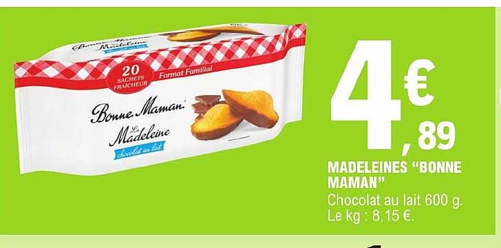 madeleines "bonne maman"
