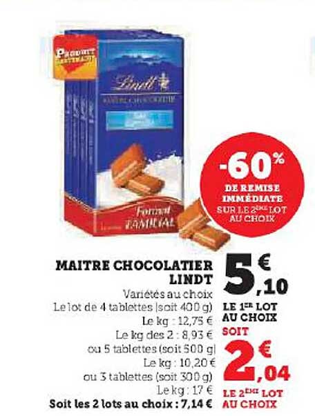 maître chocolatier lindt