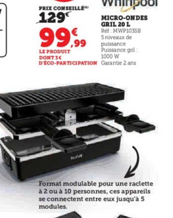 Micro-ondes Gril 20 L Whirlpool