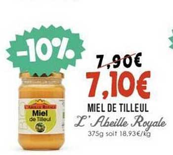miel de tilleul l'abeille royale