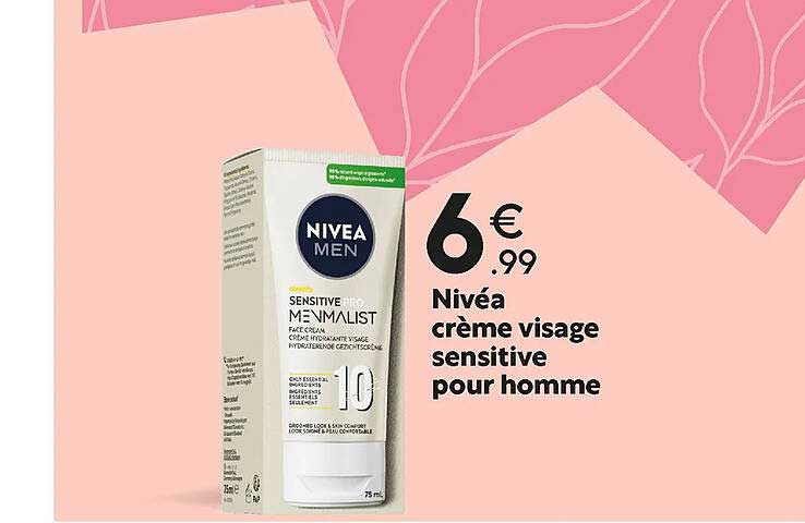 Nivéa Crème Visage Sensitive Pour Homme