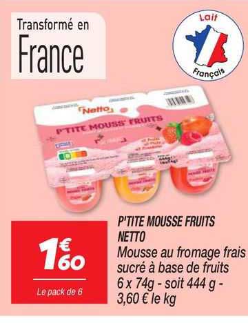 p'tite mousse fruits netto