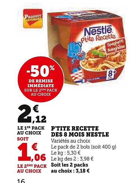P'tite Recette Dès 8 Mois Nestlé