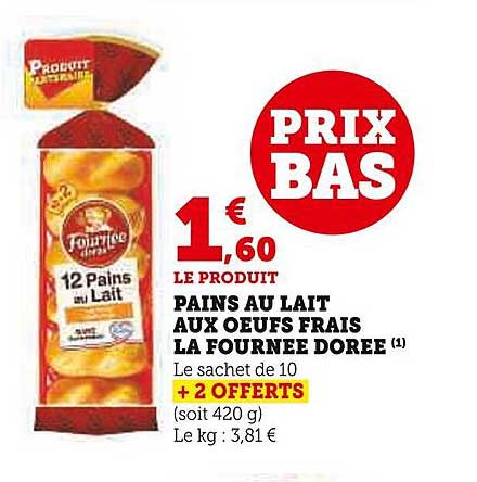 pains au lait aux œufs frais la fournée dorée