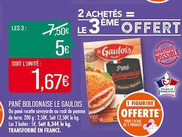 Pané Bolognaise Le Gaulois