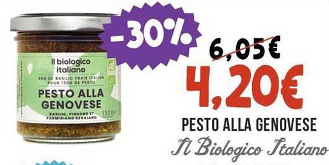 pesto alla genovese il biologico italiano