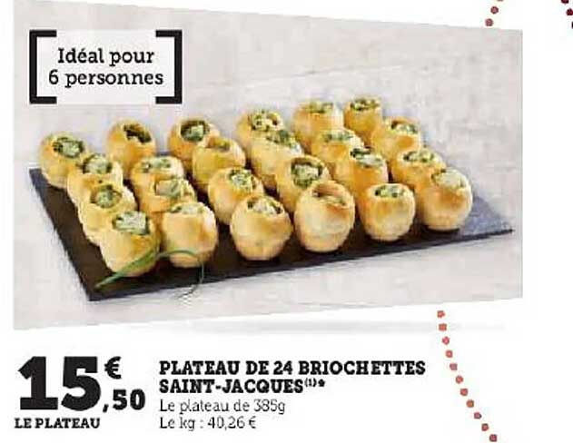 Plateau De 24 Briochettes Saint-jacques
