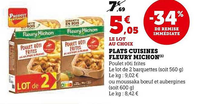 Plats Cuisinés Fleury Michon
