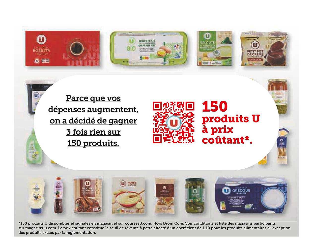produits u à prix coûtant