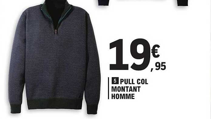 pull col montant homme