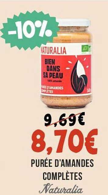 purée d'amandes complète naturalia