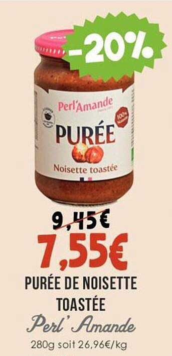 Purée De Noisette Toastée Perl' Amande