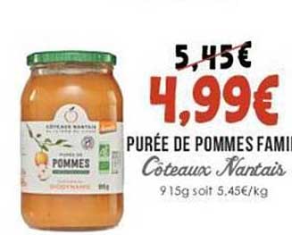 purée de pommes family côteaux nantais
