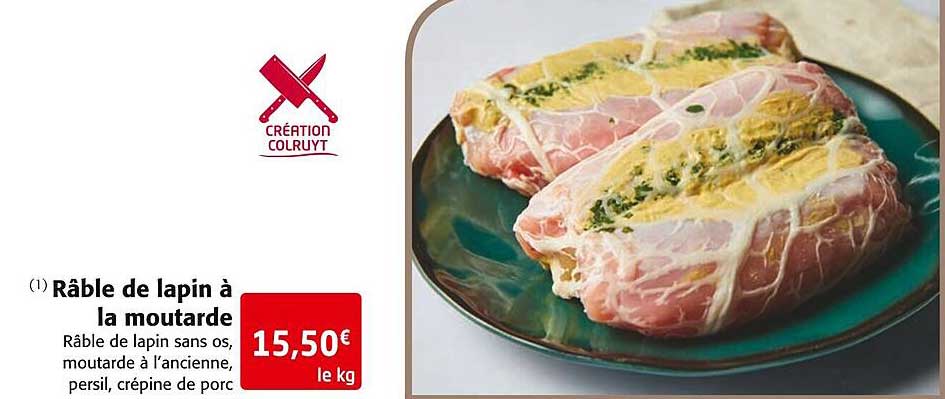 râble de lapin à la moutarde