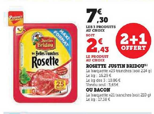 rosette justin bridou ou bacon