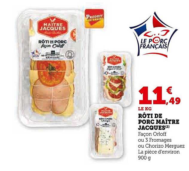 rôti de porc maître jacques