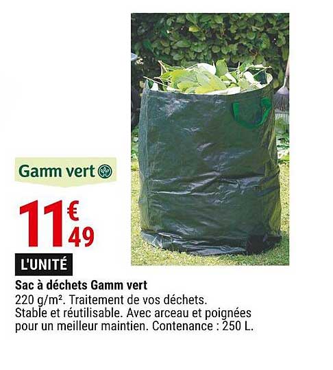 sac à déchets gamm vert