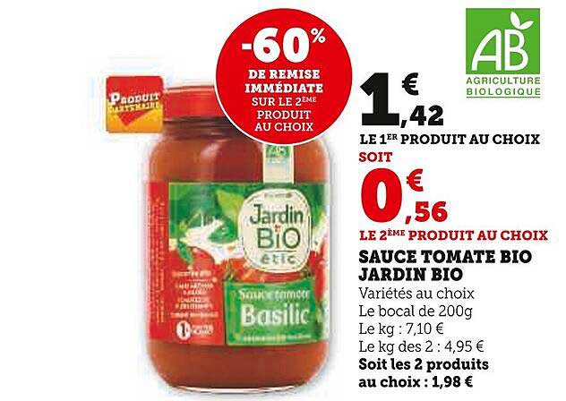 Sauce Tomate Bio Jardin Bio