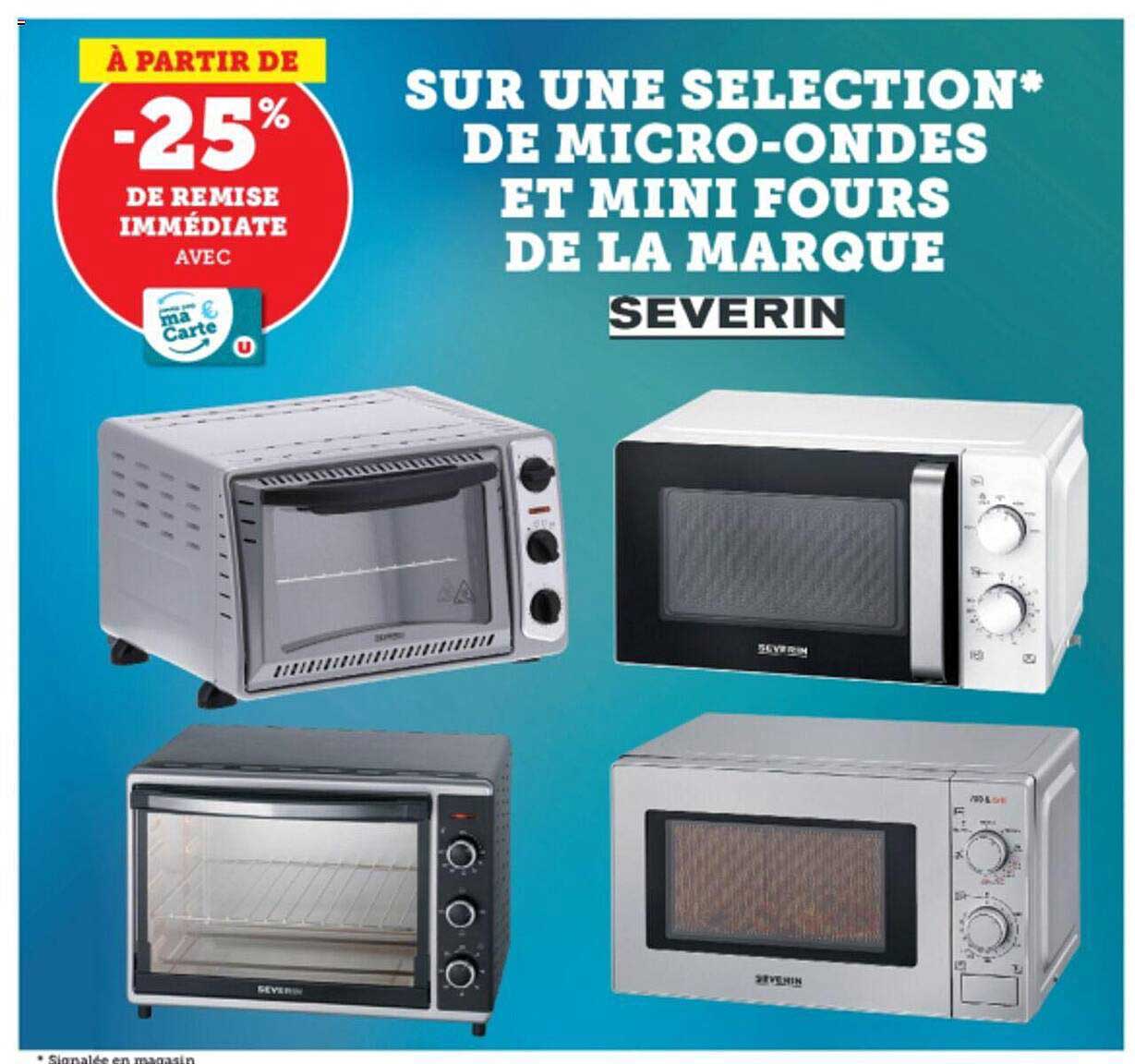 sélection de micro-ondes et mini fours de la marque severin
