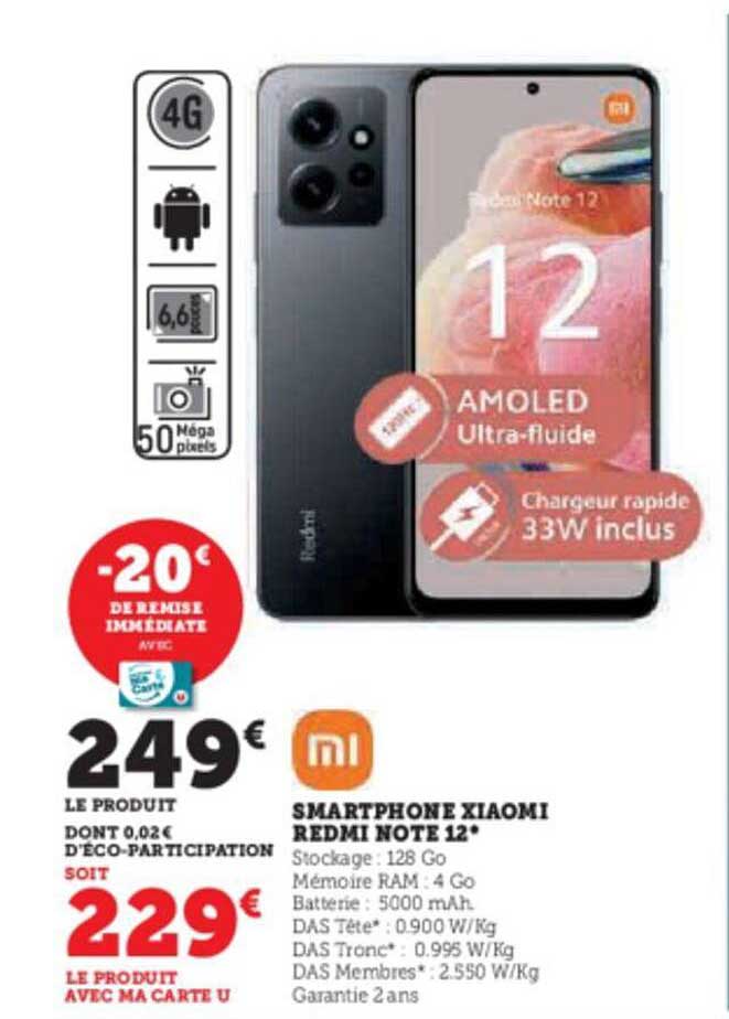 Smartphone Xiaomi Redmi Note 12