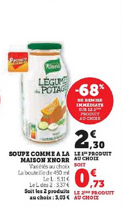 soupe comme à la maison knorr