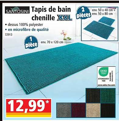 Tapis De Bain Chenille Xxl Santosini