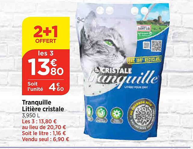 Tranquille Litière Cristale