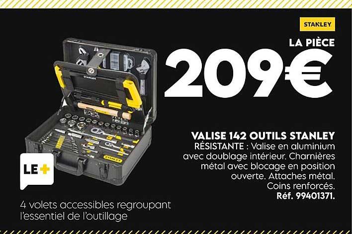 Valise 142 Outils Stanley