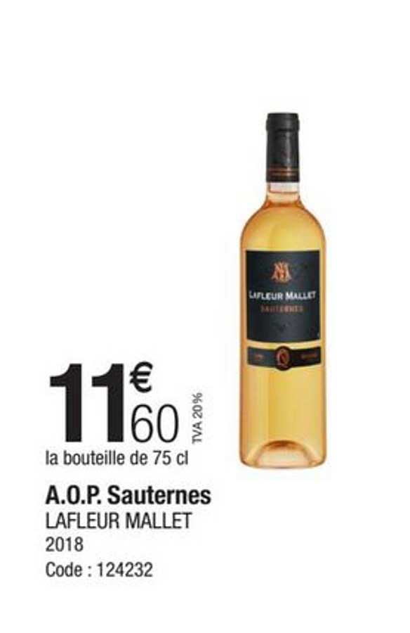 a.o.p. sauternes lafleur mallet 2018