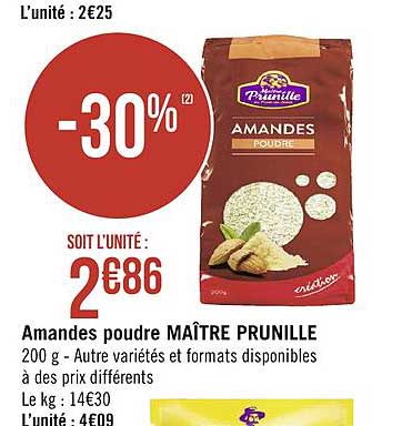 amandes poudre maître prunille