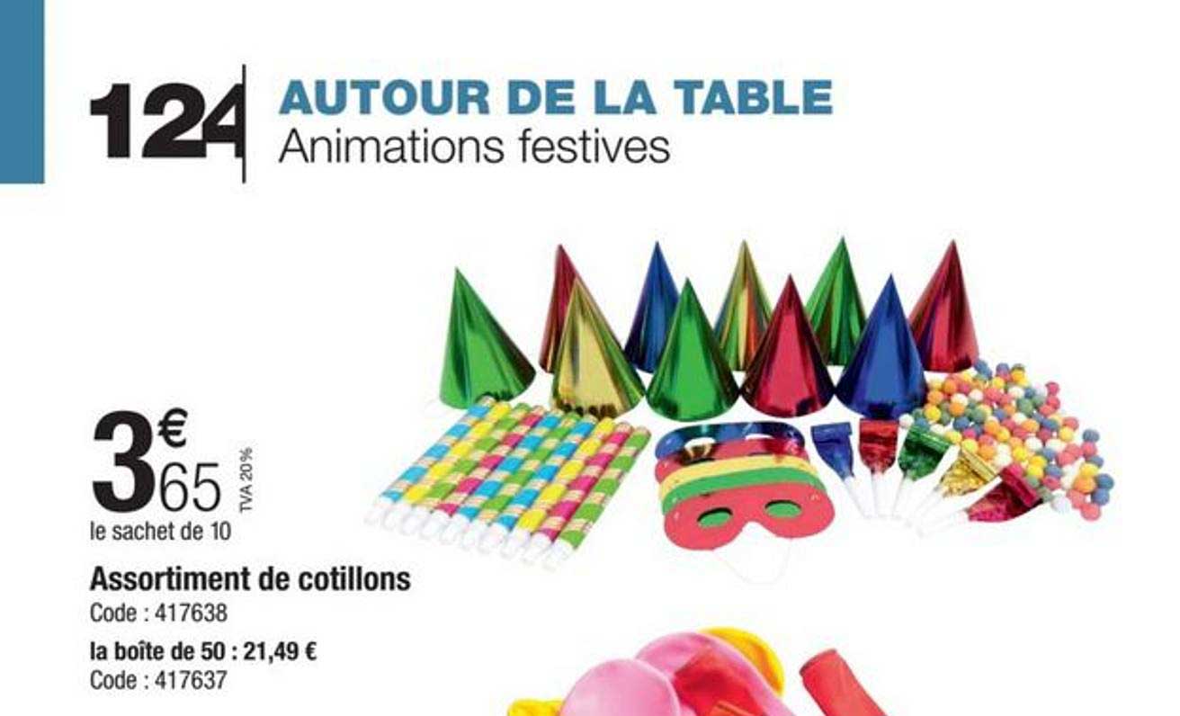 assortiment de cotillons